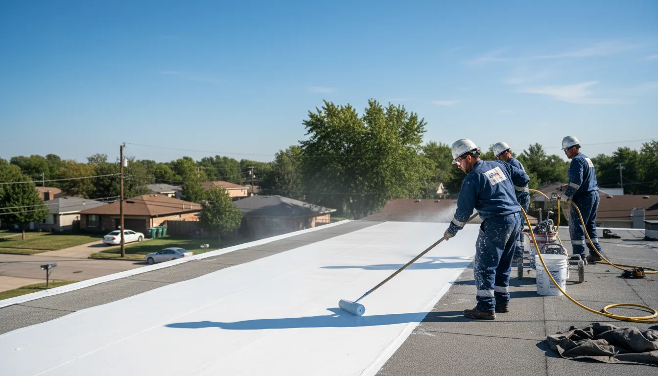 Commercial roof coating in Cowen, WV near me